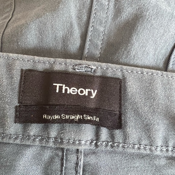 Theory Haydin straight slim fit blue pants - Picture 2 of 6